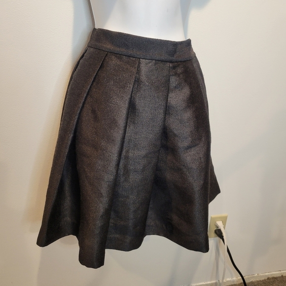 Rachel Parcell Size M Black Pleated Skirt Academia Runs Small - Picture 1 of 5
